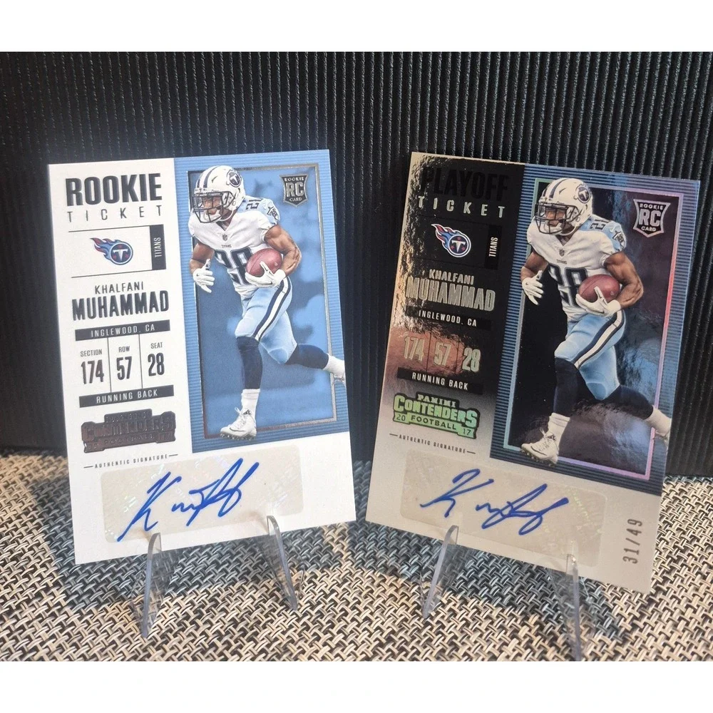 2017 Panini Contenders Khalfani Muhammad #106 Playoff‎ Ticket Auto Silver /49